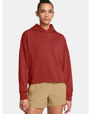 SUDADERA CON CAPUCHA UNDER ARMOUR OVERSIZED UA RIVAL TERRY 1382736 LILA MARRON