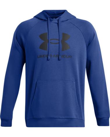 UNDER ARMOUR RIVAL FLEECE LOGO HOODIE 1379758 BLUE AZUL