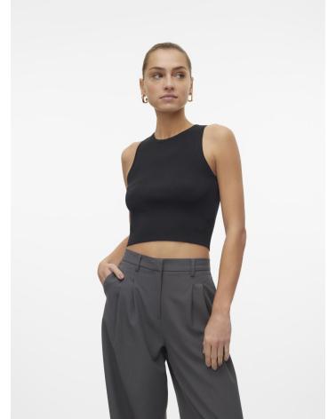 VERO MODA TOP CROP PRETO 10300339 NEGRO