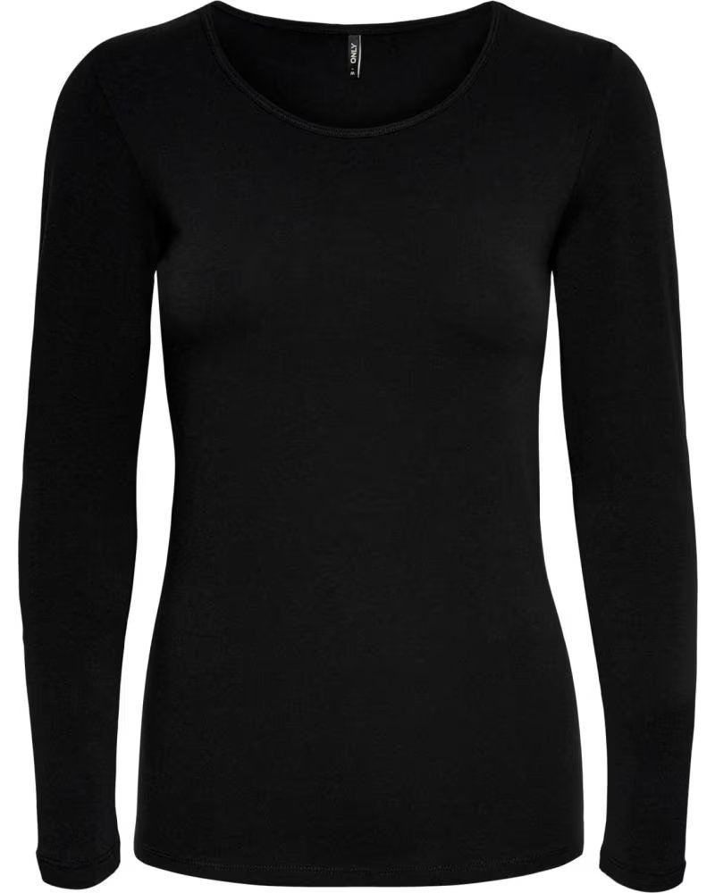 ONLY CAMISETA DE MANGA LARGA 077-50652054126931 EN NEGRO PARA MUJ BLACK