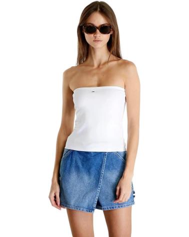 TOP TUBO TOMMY JEANS DW0DW17989 BRANCO BLANCO