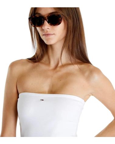 TOP TUBO TOMMY JEANS DW0DW17989 BRANCO BLANCO