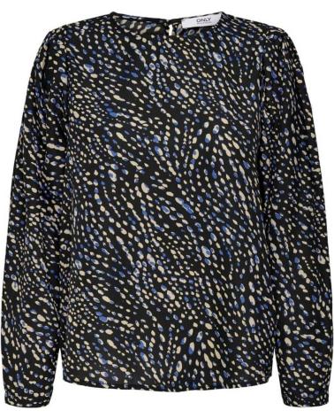 BLUSA ONLY RIVANA AZUL CON ESTAMPADO 15229584 AZUL