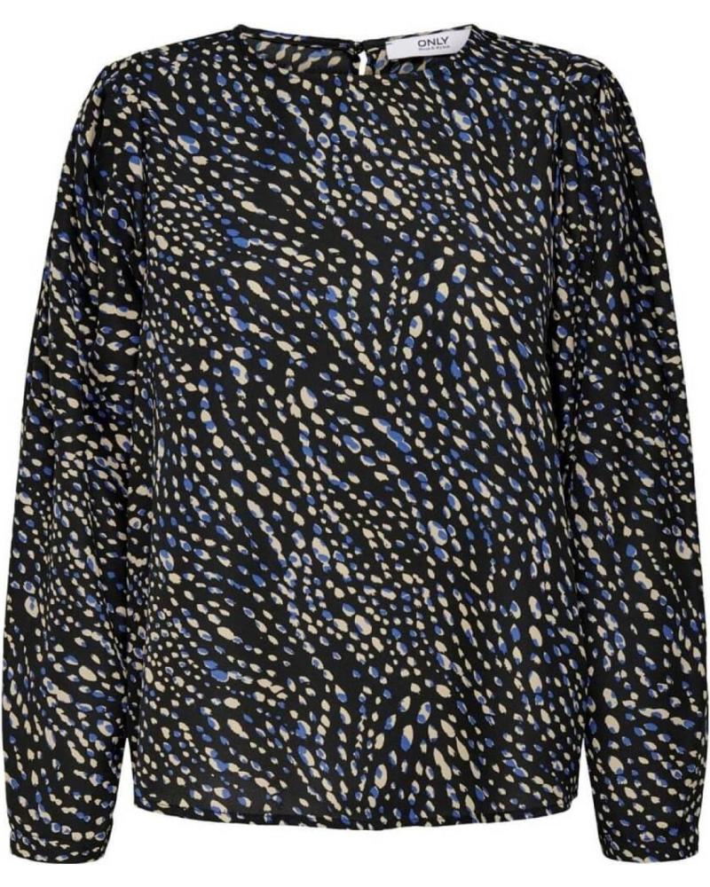 BLUSA ONLY RIVANA AZUL CON ESTAMPADO 15229584 AZUL