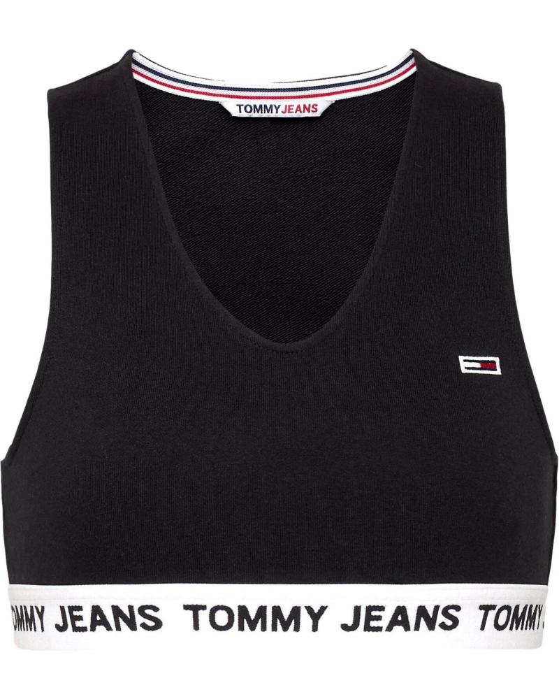 TOMMY JEANS SPORT-BH SCHWARZ DW0DW13830 NEGRO
