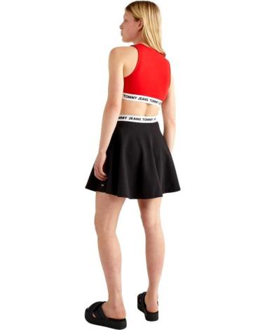 TOMMY JEANS RED SPORT TOP DW0DW13830 ROJO