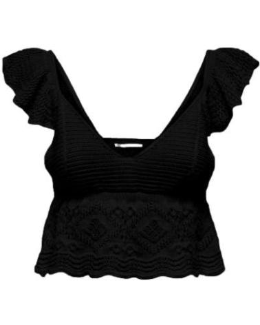 ONLY TOP RUFFLE MUJER KIRSTIE 15291464 NEGRO