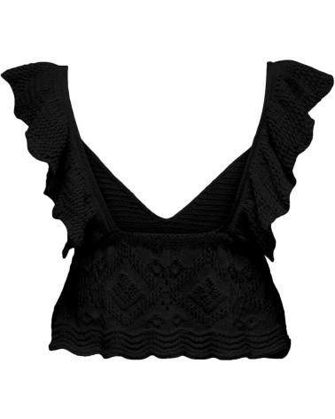 ONLY TOP RUFFLE MUJER KIRSTIE 15291464 NEGRO