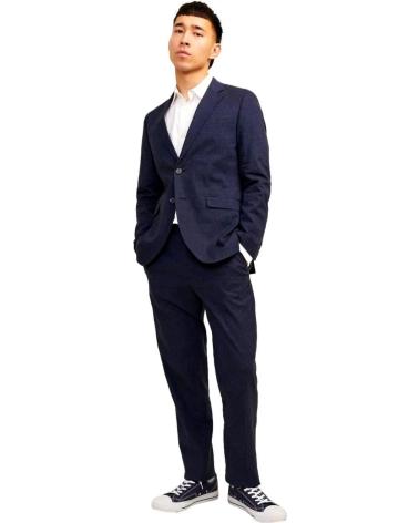 JACK & JONES JAQUETA DE TERNO MASCULINA MODELO 12237723 AZUL AZUL