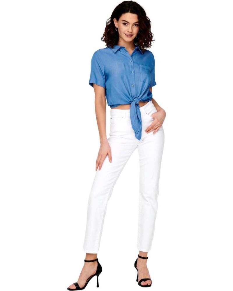 ONLY VAQUEROS RECTOS 15292435 BLANCO MUJER BLANCO