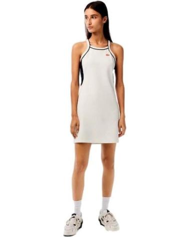 VESTITO LACOSTE EF5626 BIANCO BLANCO
