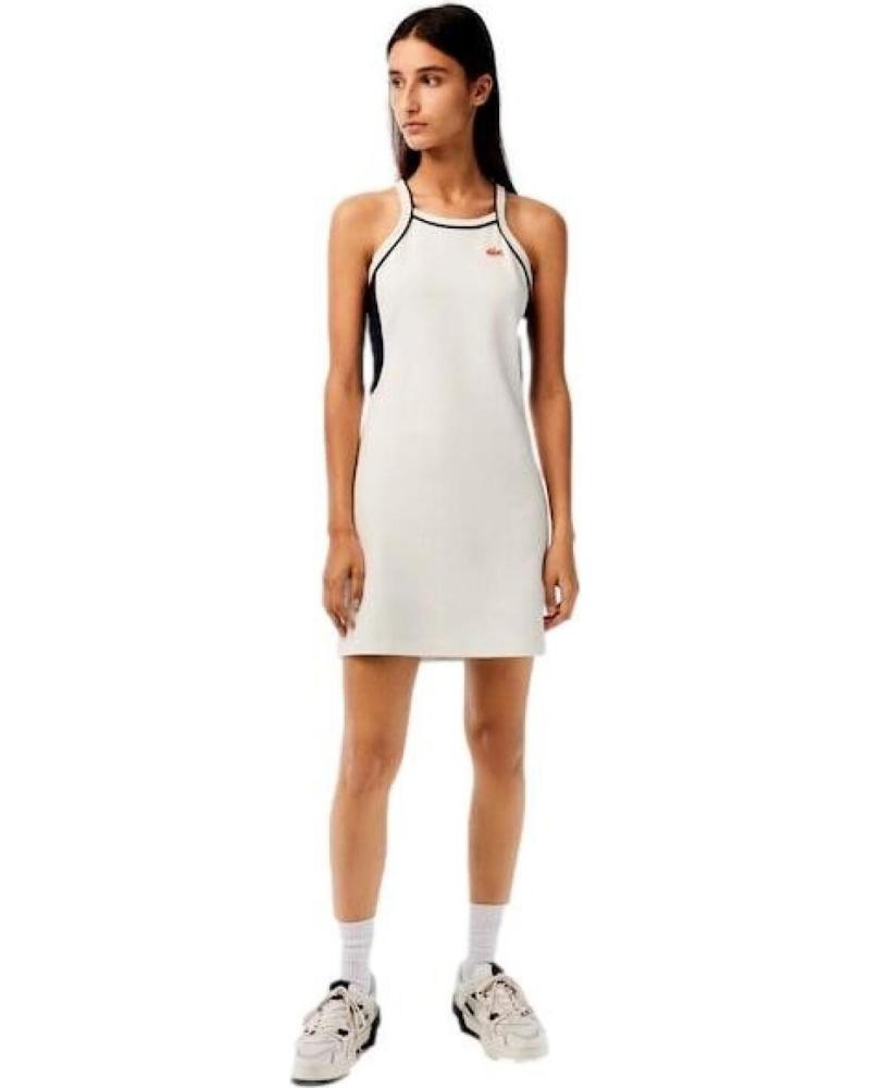 VESTITO LACOSTE EF5626 BIANCO BLANCO