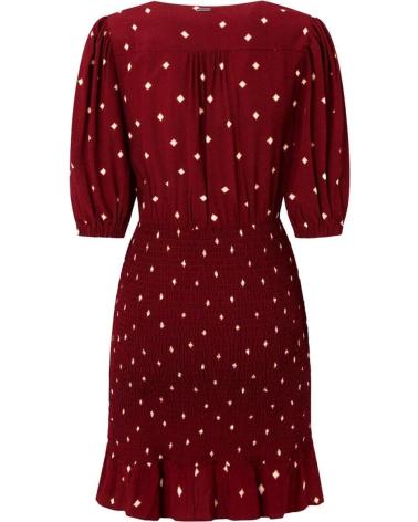 PEPE JEANS VESTITO CORTO PL953363 ROSSO FANTASIA ROJO