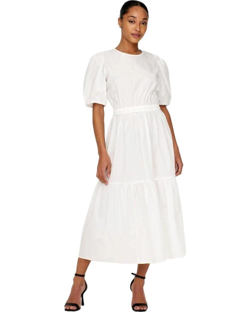 ABITO LUNGO ONLY LEAH 15296213 BIANCO BLANCO