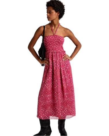 PEPE JEANS VESTIDO LARGO CONVERTIBLE EN FALDA PL901107 ROSA ROSA