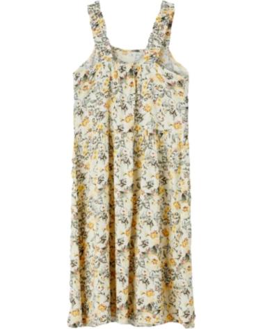 NAME IT VESTIDO DE TIRANTES CON ESTAMPADO FLORAL PARA NIÑA AMARILLO