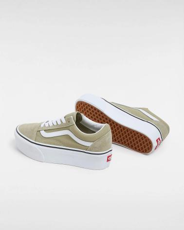 VANS OFF THE WALL ZAPATILLA MUJER VANS OLD SKOOL STRACKFORM VERDE