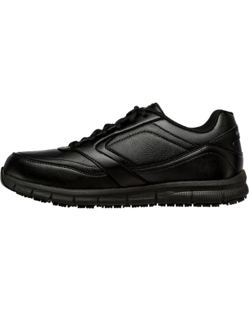 SKECHERS 77156EC BLACK SAFETY SHOES BLACK