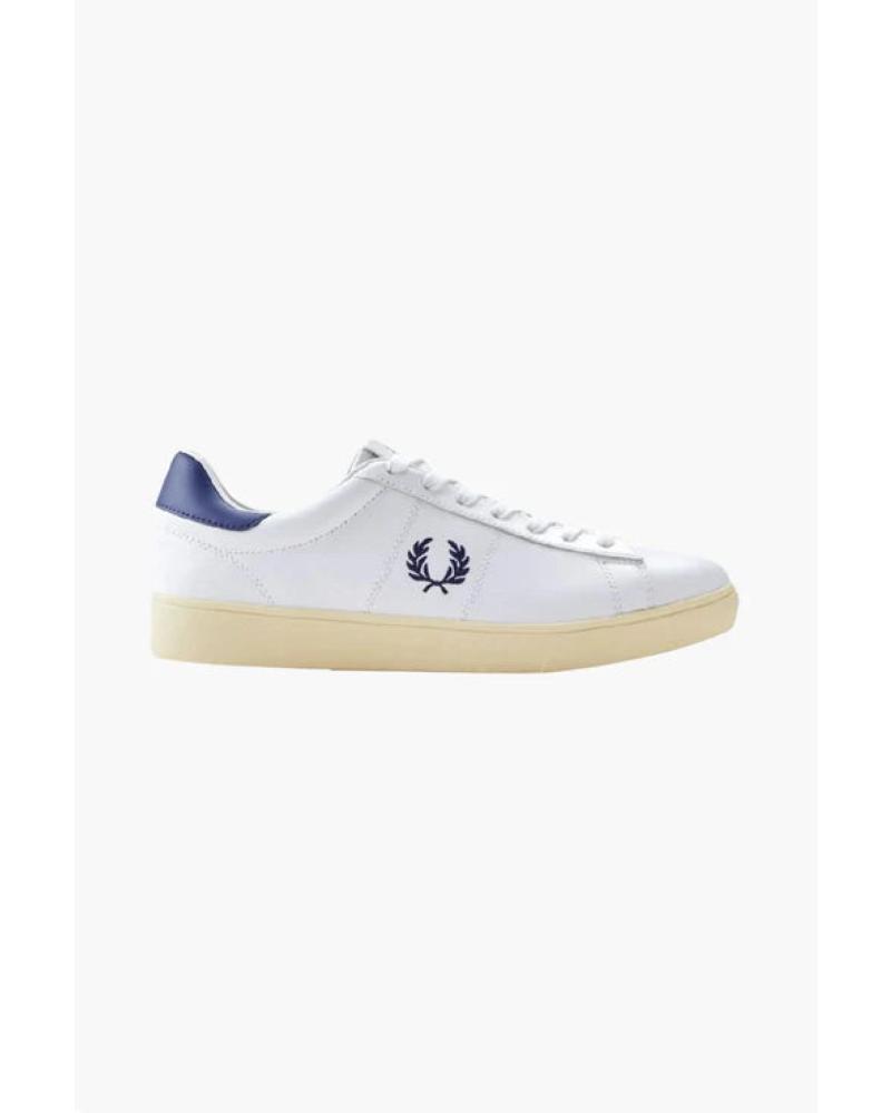 FRED PERRY SNEAKERS SPENCER LEATHER B4334 BIANCHE BLANCO
