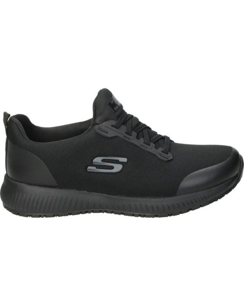 SCARPE DA GINNASTICA SKECHERS 77222EC-BLK NERE COMFORT BLANCO