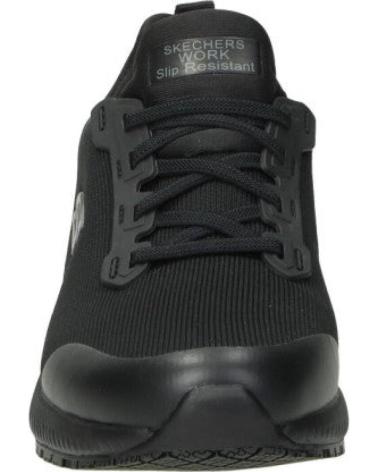 SCARPE DA GINNASTICA SKECHERS 77222EC-BLK NERE COMFORT BLANCO