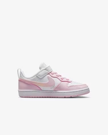 NIKE BASKETS NIKE COURT BOROUGH LOW RECRAFT DV5457 POUR ENFANTS ROJO