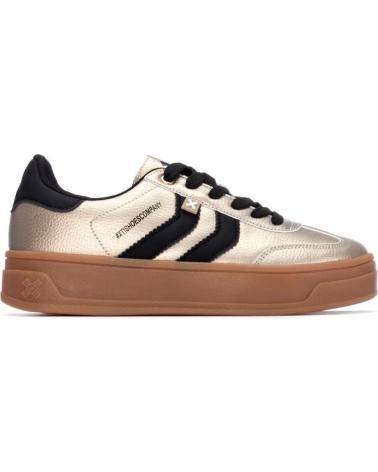 XTI SNEAKER MIT PLATEAU IN GOLD UND SCHWARZ VARIOS COL