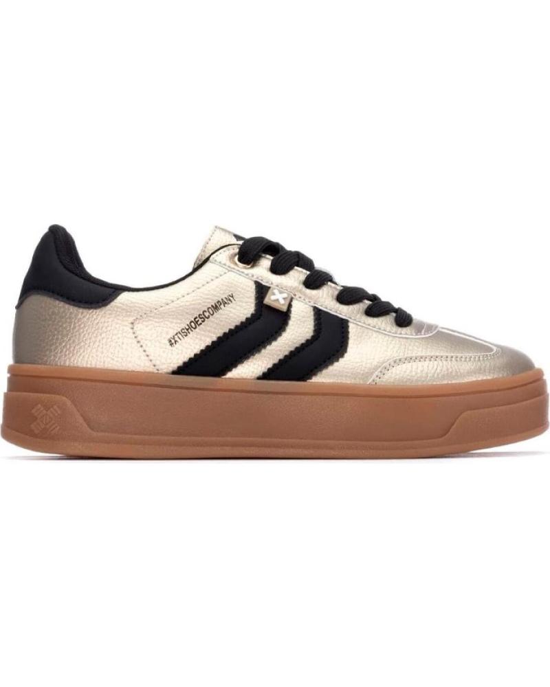 XTI SNEAKER MIT PLATEAU IN GOLD UND SCHWARZ VARIOS COL