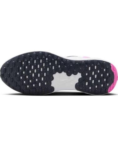 NIKE BASKETS REVOLUTION 7 FB7689 BLANCHES AVEC DÉTAILS ROSES ET BLEUS ROSA
