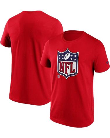 T-SHIRT NFL LOGO SCUDO CLASSICO ROSSA DA UOMO ROJO