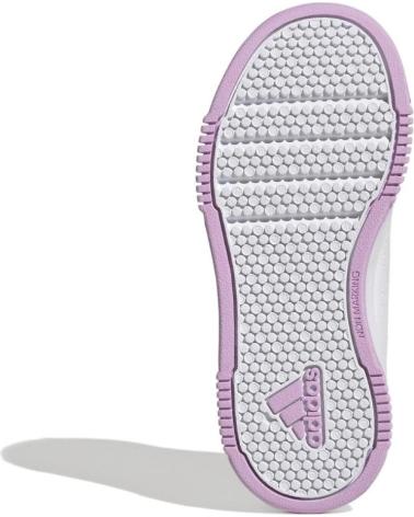 ADIDAS TENSAUR SPORT 2.0 CF K GW6453 - WEISSE KLETTVERSCHLUSS-SNEAKER MIT PASTELL-DETAILS BLANCO