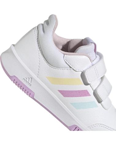 ADIDAS TENSAUR SPORT 2.0 CF K GW6453 - WEISSE KLETTVERSCHLUSS-SNEAKER MIT PASTELL-DETAILS BLANCO