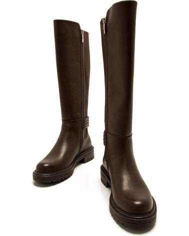 HOHE STIEFEL MTNG 54732 BRAUN MIT ZIERSCHNALLE MARRóN