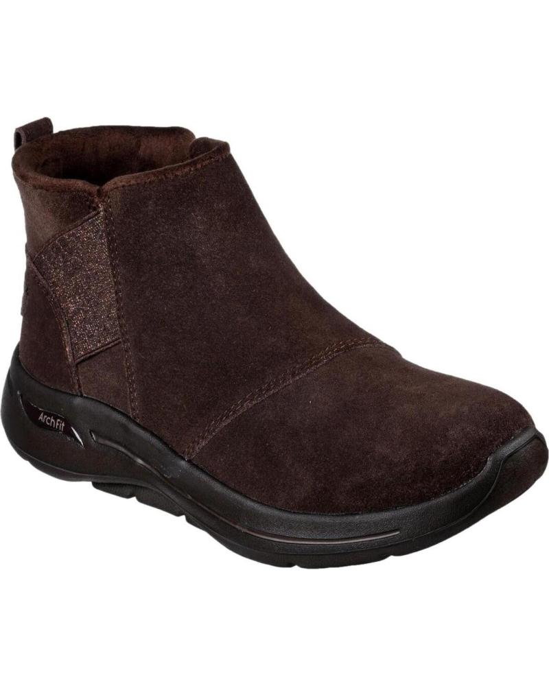 STIVALETTO SKECHERS GO WALK ARCH FIT BOOT 144420 MARRONE MARRóN