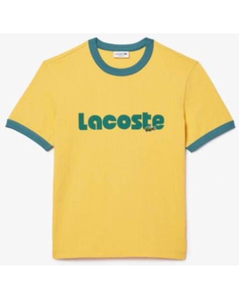 LACOSTE TH7531 00 F2F SHORT SLEEVE YELLOW AMARILLO