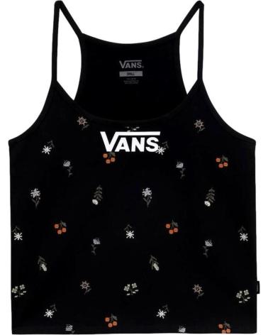 VANS OFF THE WALL TOP HALTER MICRO DISTY VN0003M6BLK1 NERO NEGRO