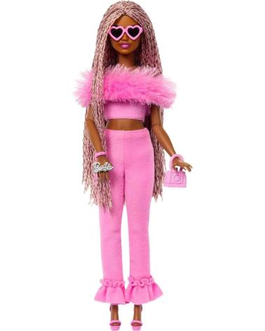 MATTEL BARBIE BAMBOLA FASHIONISTA TOTALMENTE ROSA CON ACCESSORI MULTICOLOR