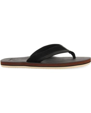 GIOSEPPO BRENT FLIP-FLOPS SCHWARZ MIT BICOLOR-DETAIL NEGRO