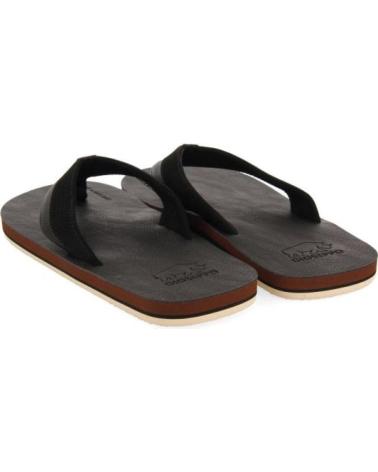 GIOSEPPO BRENT FLIP-FLOPS SCHWARZ MIT BICOLOR-DETAIL NEGRO