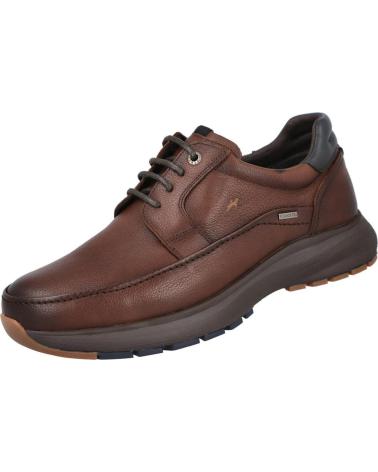 SCARPE FLUCHOS TRITON F2065 504402 CON LACCI IN PELLE MARRONE MARRON