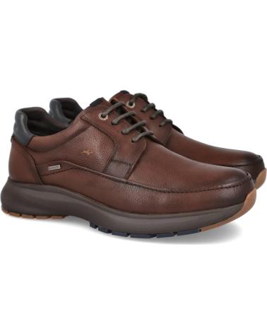 SCARPE FLUCHOS TRITON F2065 504402 CON LACCI IN PELLE MARRONE MARRON
