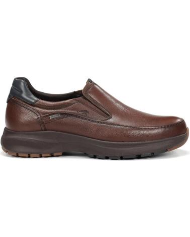 MOCASSINS FLUCHOS TRITON F2064 504399 SLIP ON EM PELE CASTANHA MARRON