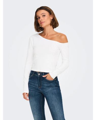 TOP ONLY COLLO ASIMMETRICO 15344398 BIANCO BLANCO