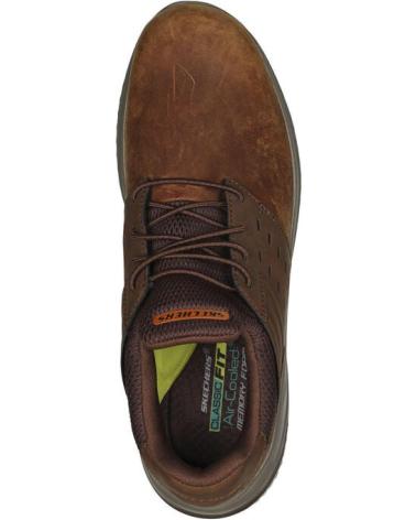 SKECHERS DELSON 3.0 EZRA 210308 MARRÓN CUERO CUERO