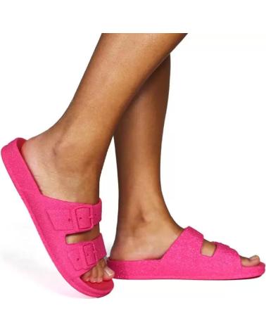 Tongs-et-sandales-de-piscine-pour-femmes-CACATOES-CHANCLAS-CACATOES-NEON-PINK-ROSA