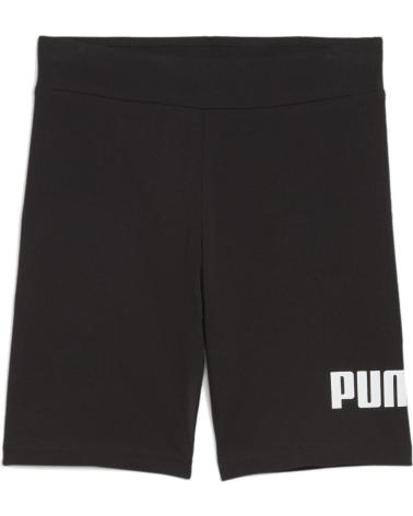 SHORTS PUMA ESSENTIALS LOGO BAMBINO 684902 NERO NEGRO