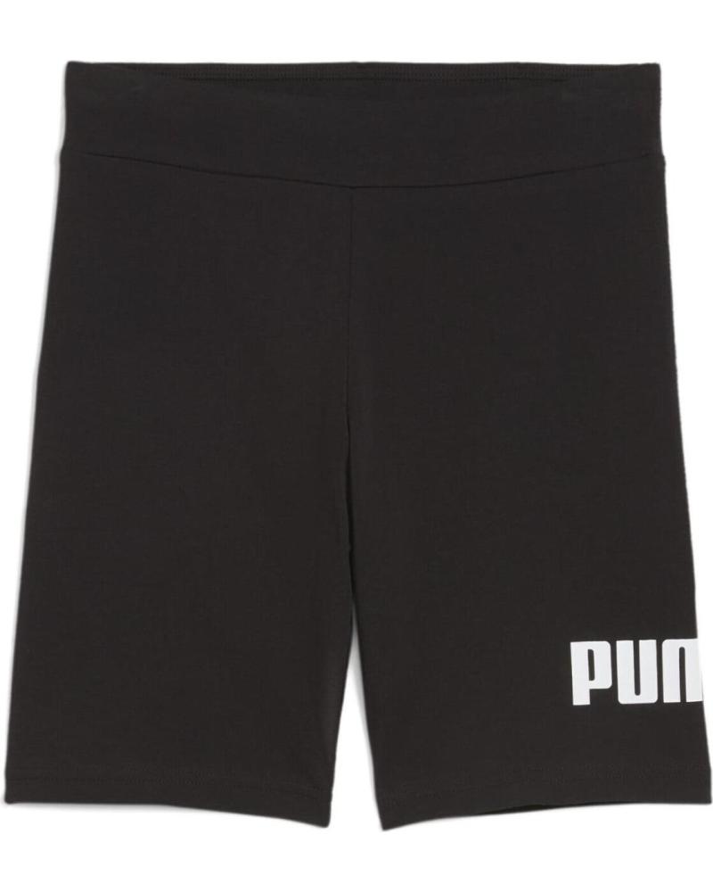 SHORTS PUMA ESSENTIALS LOGO BAMBINO 684902 NERO NEGRO