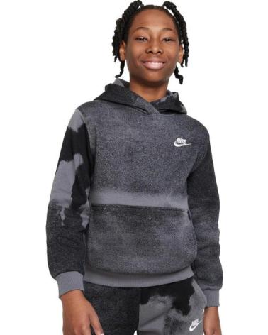 NIKE HOODIE FÜR KINDER FD3174 SCHWARZ NEGRO