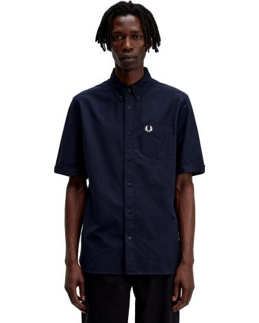FRED PERRY CAMICIA OXFORD M5503 BLU AZUL