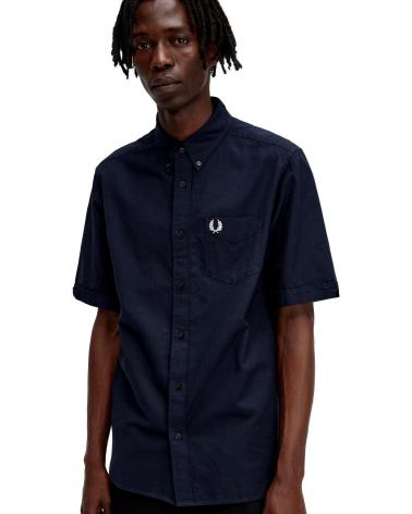 FRED PERRY CAMICIA OXFORD M5503 BLU AZUL